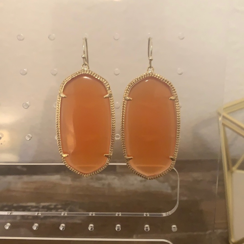 Orange Kendra Scott earrings